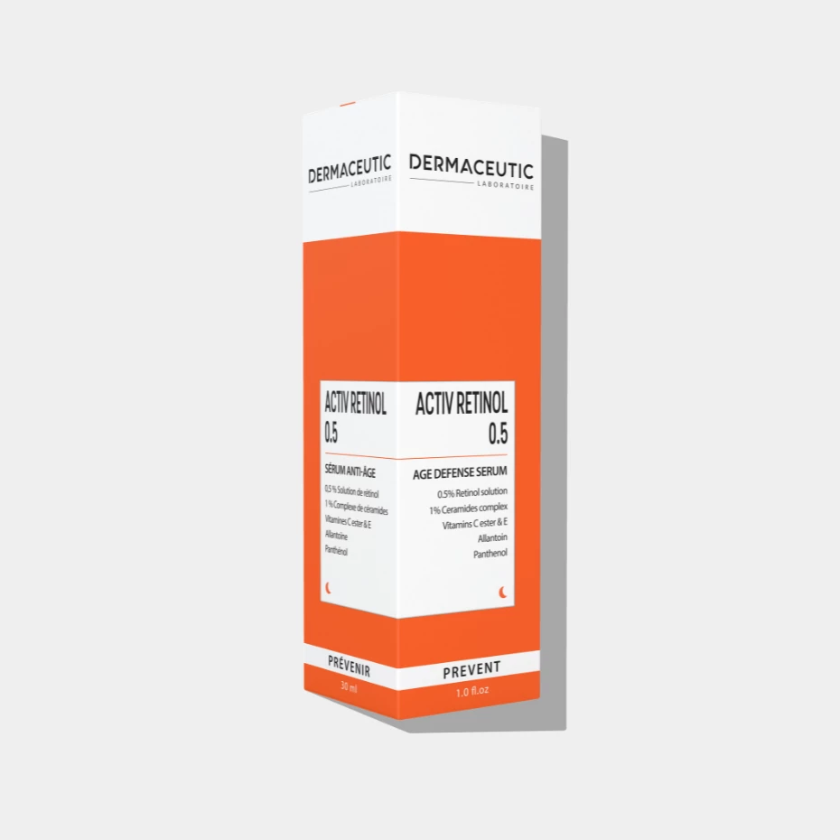 Dermaceutic Activ Retinol 0.5%. Антивозрастная ночная сыворотка с комплексом ретинола, церамидов и витаминов
